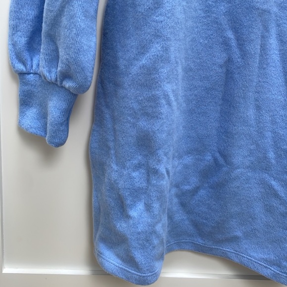 NWT Zara Soft Dress with Zipper in Sky Blue - Picture 5 of 7